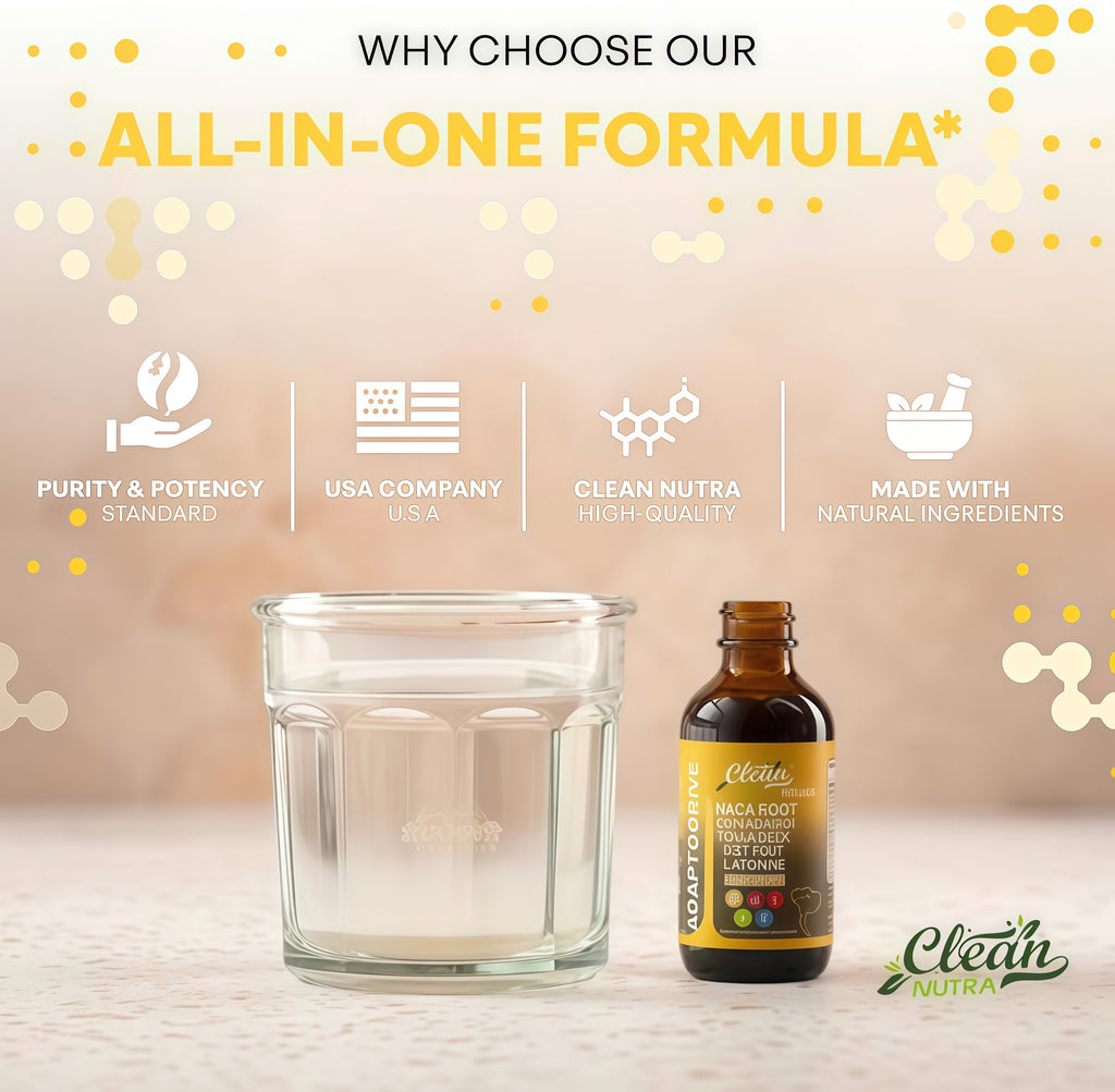 Organic Maca Root Liquid Drops with Ashwagandha,Fenugreek,Beet Root and L- Arginine Liguid Multivitamin for Women and Men Adapto Drive Supplement