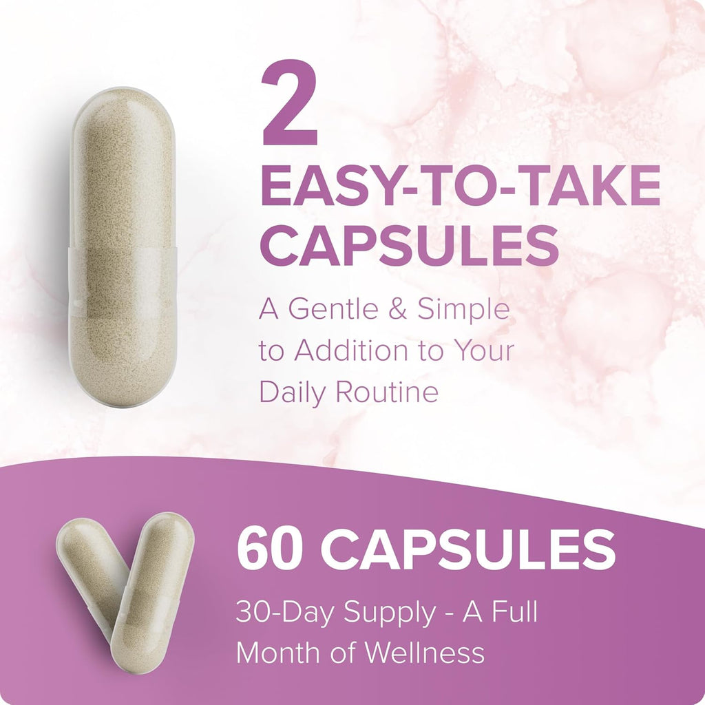 Rosabella Saffron Blend Supplement for Men & Women – Saffron, B6, Magnesium & Herbal Extract Capsules – Supports Mood, Focus & Clarity – Non-GMO, Gluten-Free – 60 Capsules – 30-Day Supply