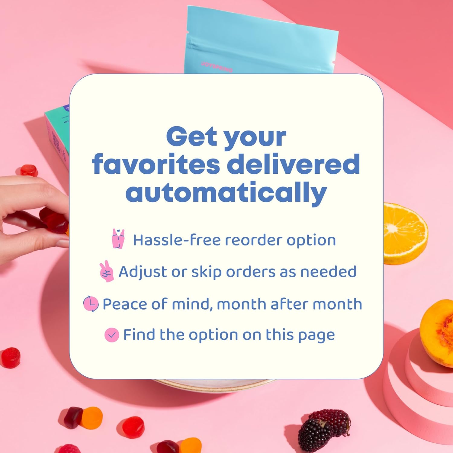 JoySpring Pixie Sticks with Saffron & GABA for Kids | Mood Balance Supplements for Kids | Sugar-Free Powder Candy or Water Flavor Powder (25 Servings)