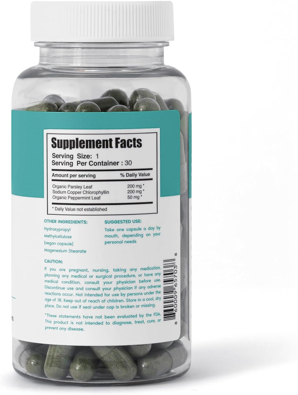 Her Fantasy Box | Body Magic | Chlorophyll Capsules – Vegan Detox & Digestion Support, Gut & Skin Health, Natural Energy Booster – 30 Capsules (200 mg)