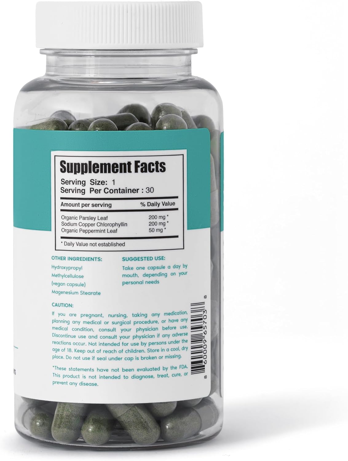 Her Fantasy Box | Body Magic | Chlorophyll Capsules – Vegan Detox & Digestion Support, Gut & Skin Health, Natural Energy Booster – 30 Capsules (200 mg)